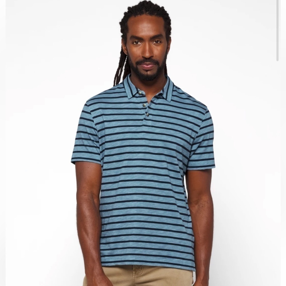 Hawker Rye Noah Responsible Vintage Wash Stripe Polo